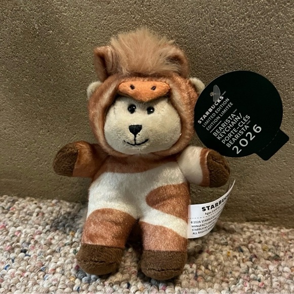 Limited Edition‼️ Starbucks 2026 Bearista Key Chain Bag Charm - Picture 2 of 6